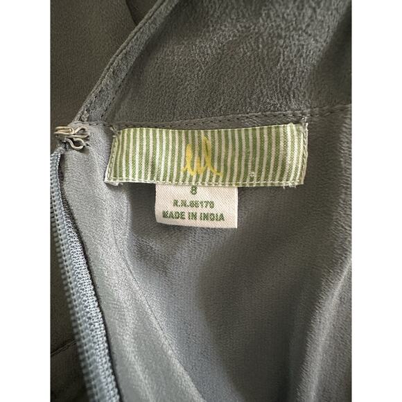 Anthropologie Lil SILK Sequined Glimmering Y2K Magnolia Cocktail Dress Size 8 - Picture 5 of 7